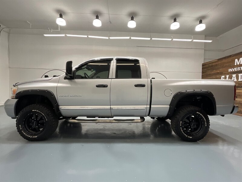 2006 Dodge Ram 2500 Laramie Quad Cab 4X4 / 5.9L DIESEL /Leather Heated / SHORT BED / LEVELED w. BF GOODRICH TIRES & RACELINE BLACK WHEELS / ZERO RUST - Photo 3 - Gladstone, OR 97027