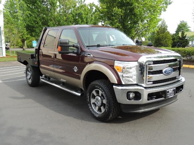 2011 Ford F-350 Super Duty / LARIAT / 4X4 / FLAT BED / Diesel   - Photo 2 - Portland, OR 97217