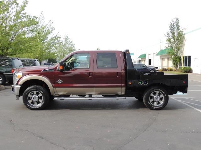 2011 Ford F-350 Super Duty / LARIAT / 4X4 / FLAT BED / Diesel   - Photo 3 - Portland, OR 97217