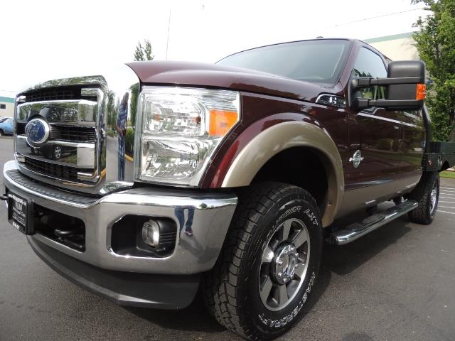 2011 Ford F-350 Super Duty / LARIAT / 4X4 / FLAT BED / Diesel   - Photo 9 - Portland, OR 97217