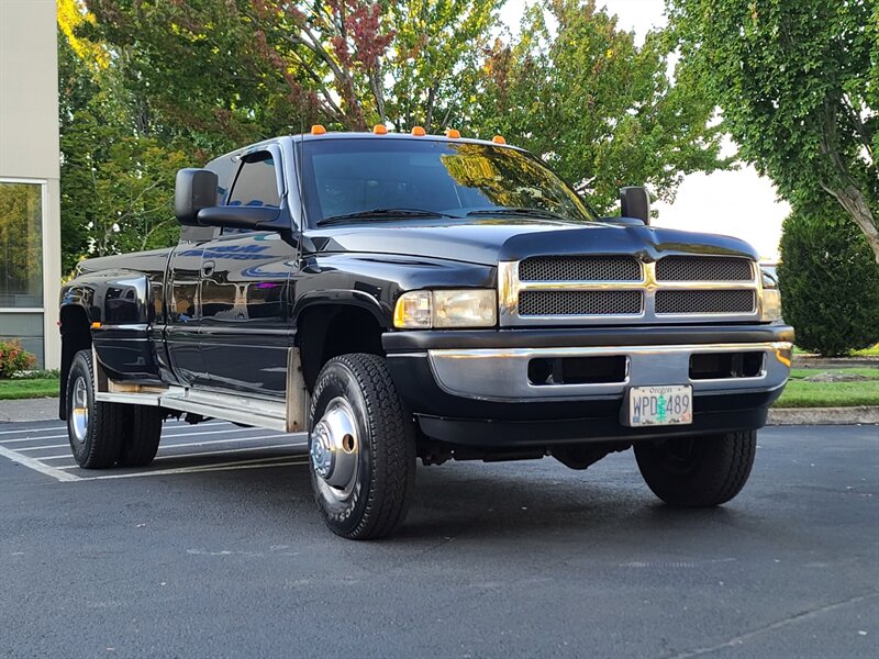 1998 Dodge Ram 3500 12-valve Dually 4X4 Long Bed 5.9L DIESEL / 126k mi  / 1-Ton / Custom Black Pearl / Very Low Miles / Top Shape / Very Rare - Photo 2 - Portland, OR 97217