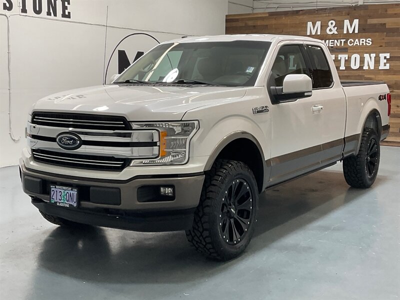 2018 Ford F-150 Lariat 4X4 / 3.5L 6Cyl ECOBOOST /LEVELED NEW TIRES  / ZERO RUST / BLIS W/TRAILER TOW MONITORING/REMOTE START SYSTEM/TRAILER TOW PACKAGE /Navi & Backup Camera