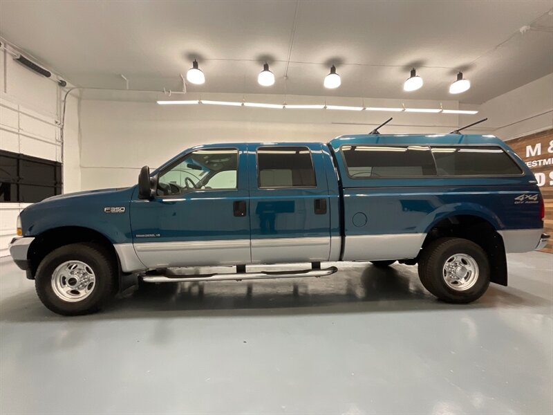 2002 Ford F-350 Lariat Crew Cab 4X4 / 7.3L Diesel / 1-OWNER LOCAL  / Long Bed / ZERO RUST / Leather Heated Seats - Photo 3 - Gladstone, OR 97027