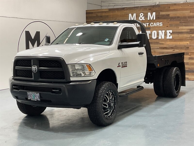 2013 RAM 3500 Tradesman Regular Cab 4X4 / 6.7L DIESEL / DUALLY  / FLAT BED / LONG BED / ZERO RUST / FUEL WHEELS / TRAILER BRAKE CONTROLLER