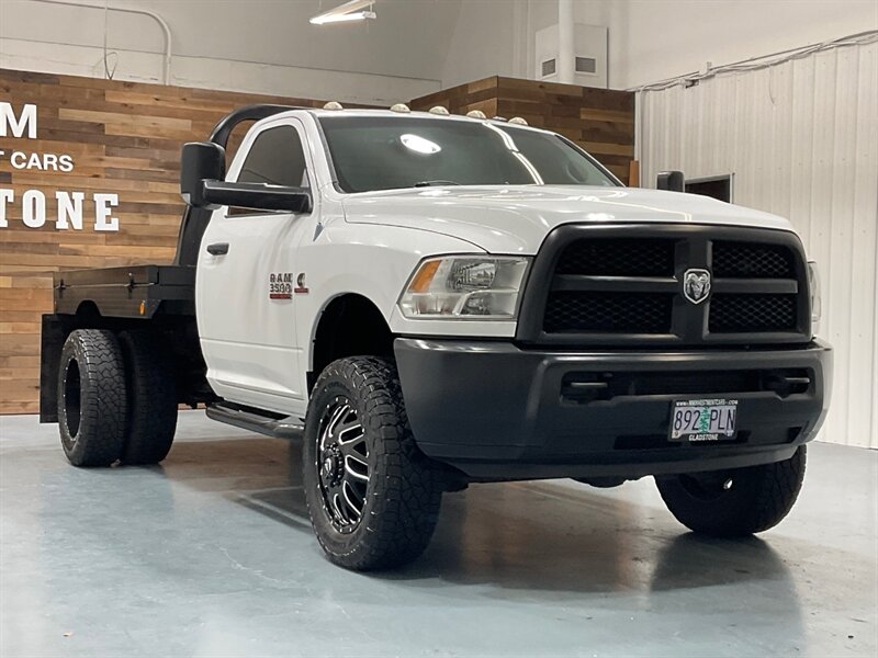 2013 RAM 3500 Tradesman Regular Cab 4X4 / 6.7L DIESEL / DUALLY  / FLAT BED / LONG BED / ZERO RUST / FUEL WHEELS / TRAILER BRAKE CONTROLLER