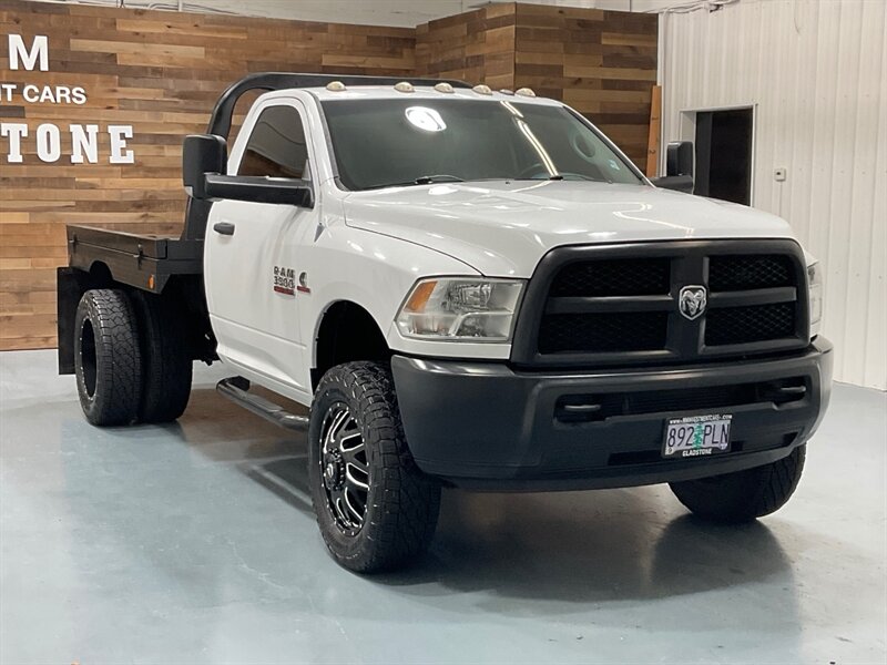 2013 RAM 3500 Tradesman Regular Cab 4X4 / 6.7L DIESEL / DUALLY / FLAT BED / LONG BED / ZERO RUST / FUEL WHEELS / TRAILER BRAKE CONTROLLER - Photo 54 - Gladstone, OR 97027