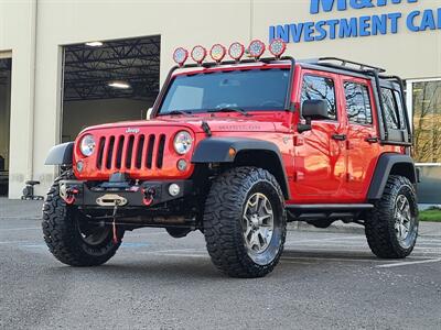 2015 Jeep Wrangler 4X4 Unlimited Rubicon WINCH/ BUMPERS/ RACK/ LIFTED  / NEW TIRES / HEATED SEATS / AXLE LOCK / TOP SHAPE SUV