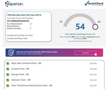 1988 Mercedes-Benz 560 SL  ONE OWNER - Photo 6 - Boca Raton, FL 33431