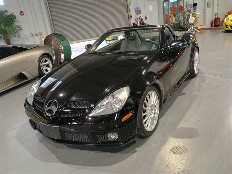 Black 2011 Mercedes-Benz SLK 300 Convertible Rear-Wheel Drive 7-Speed Automatic