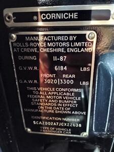 1988 Rolls-Royce Corniche CONVERTIBLE TWO DOOR - Photo 93 - Boca Raton, FL 33431