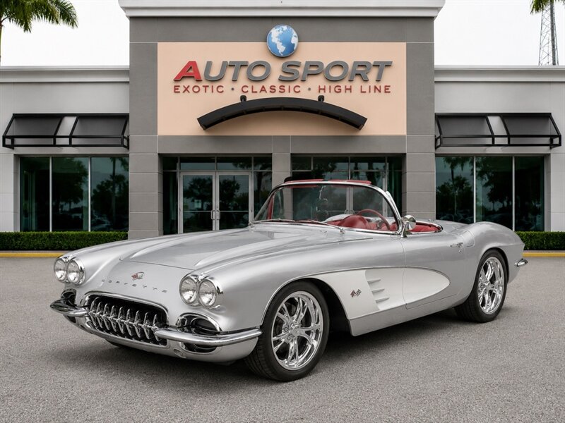 Silver 1961 Chevrolet Corvette Convertible 4-Speed Automatic