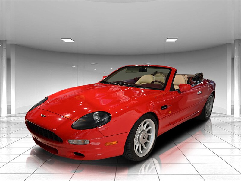 Red 1997 Aston Martin DB7 Vantage Volante Convertible RWD Convertible Automatic