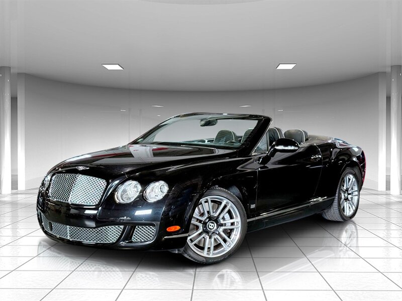 Black 2011 Bentley Continental GTC W12 AWD Convertible All-Wheel Drive 6-Speed Automatic