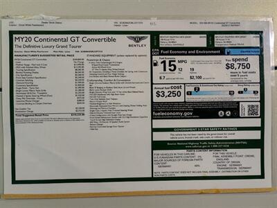 2020 Bentley Continental GTC  1ST EDITION ONE OWNER - Photo 57 - Boca Raton, FL 33431