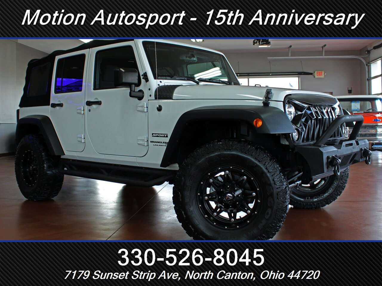 2018 Jeep Wrangler JK Unlimited Sport S  Custom Lift 4X4 - Photo 2 - North Canton, OH 44720