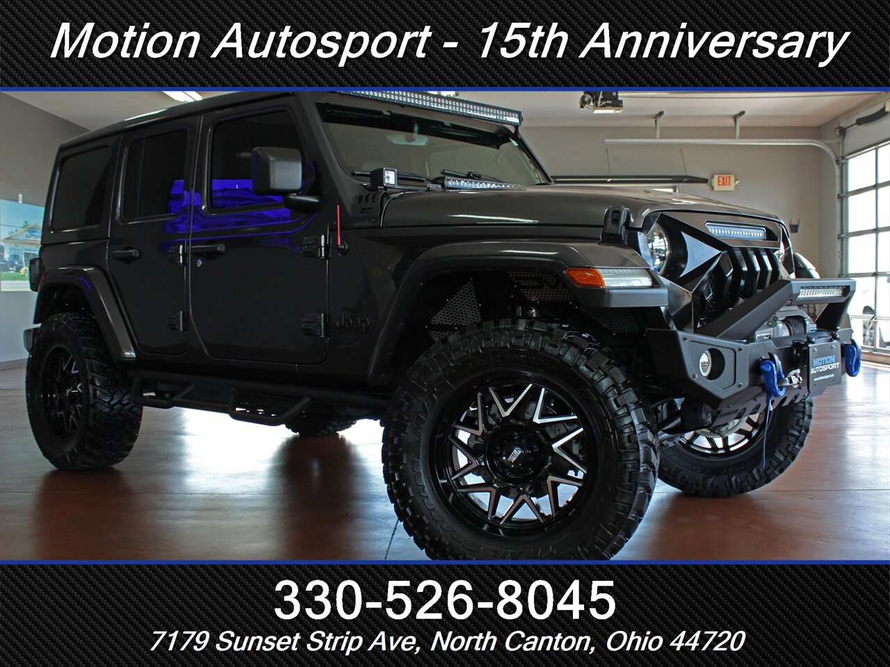 2021 Jeep Wrangler Unlimited Sahara Altitude Custom Lift 4X4 Sky Touch Roof - Photo 2 - North Canton, OH 44720