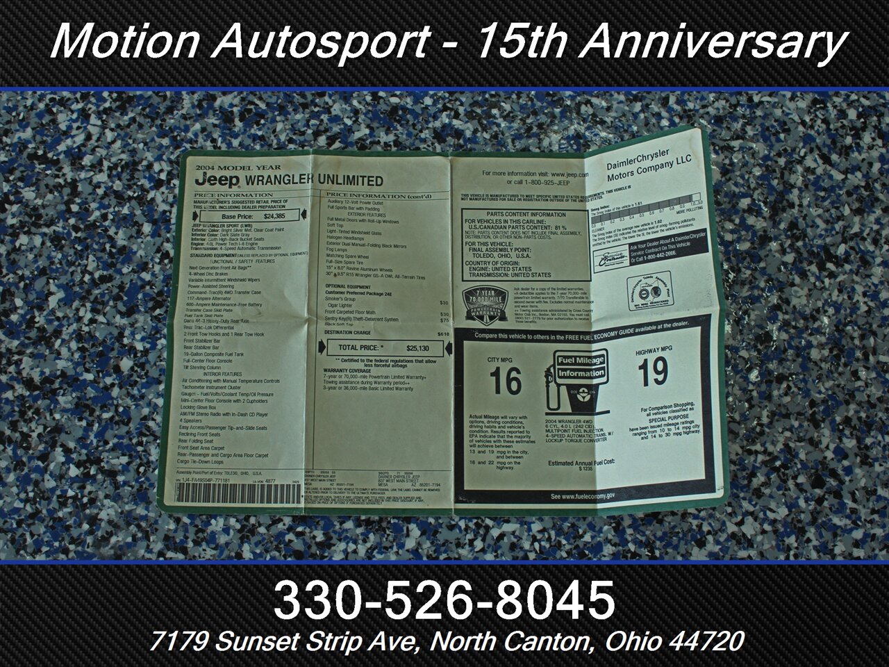2004 Jeep Wrangler Sport Hard Top 4X4 - Photo 40 - North Canton, OH 44720