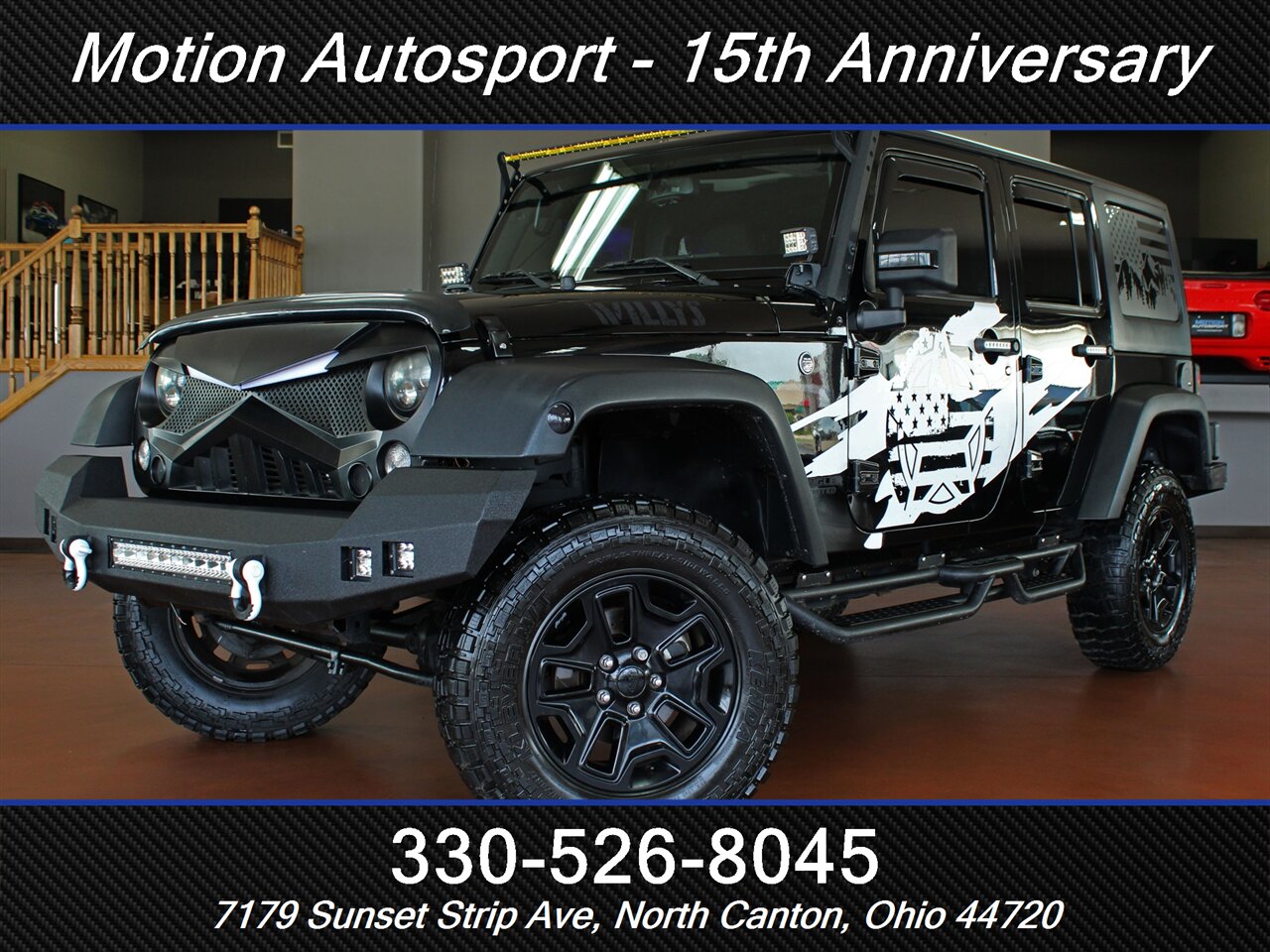 2017 Jeep Wrangler Unlimited Willys Wheeler  Hard Top 4X4 - Photo 1 - North Canton, OH 44720