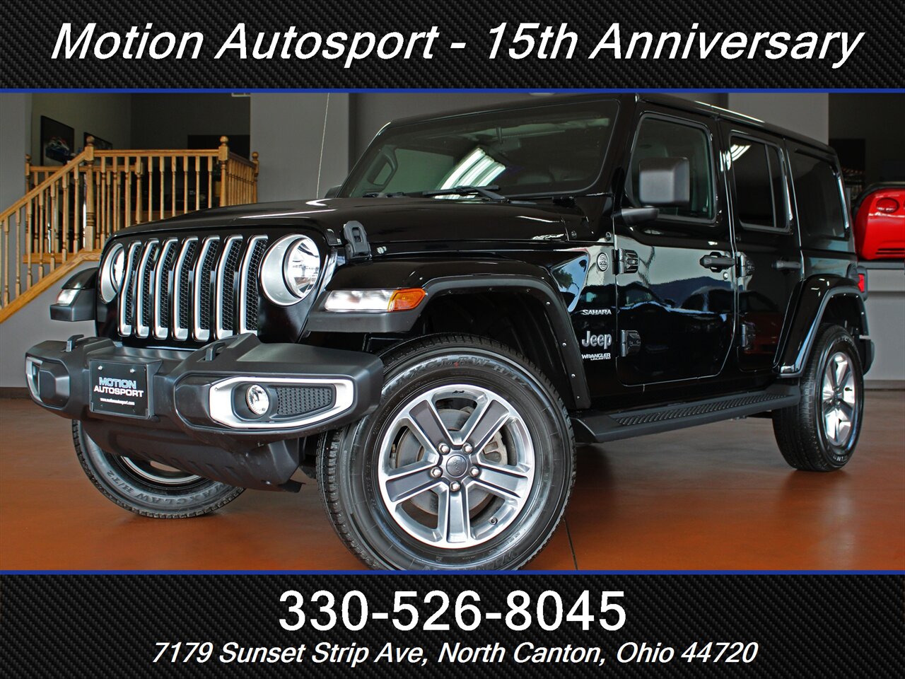 2021 Jeep Wrangler Unlimited Sahara  Hard Top Navigation Leather 4X4 - Photo 1 - North Canton, OH 44720