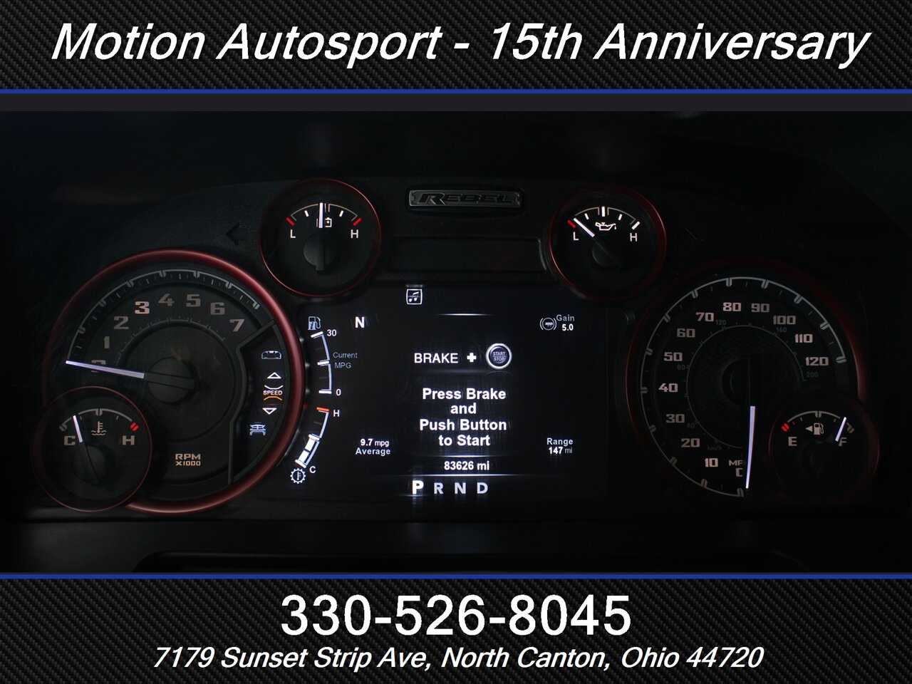 2017 RAM 1500 Rebel Moon Roof Navigation 4X4 - Photo 14 - North Canton, OH 44720
