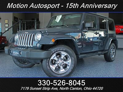 2017 Jeep Wrangler Unlimited Sahara  Leather Navigation Hard Top 4X4 SUV