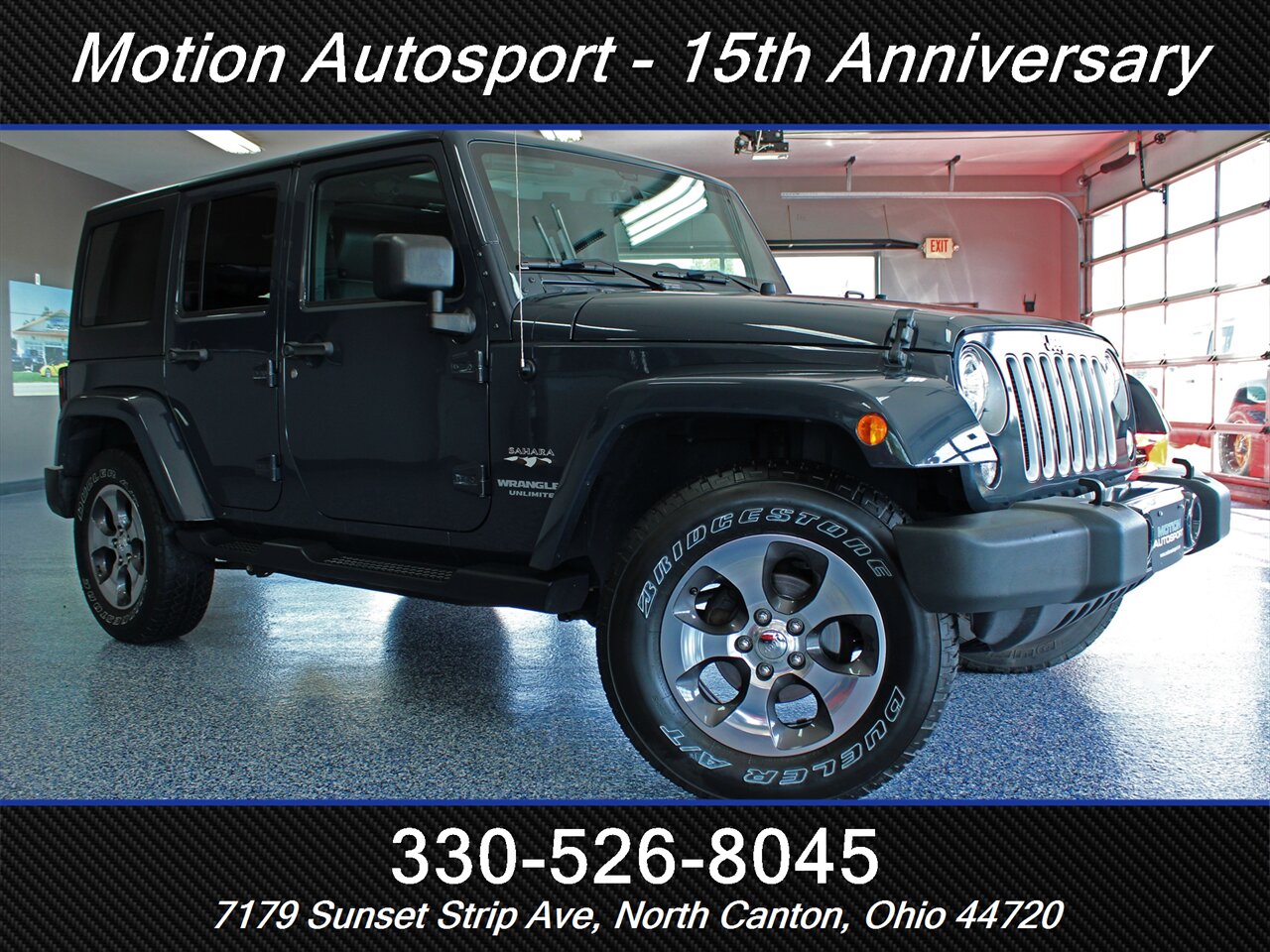 2017 Jeep Wrangler Unlimited Sahara Leather Navigation Hard Top 4X4 - Photo 2 - North Canton, OH 44720
