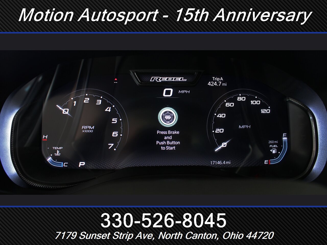 2023 RAM 1500 Rebel GT  Moon Roof Navigation Custom Lift 4X4 - Photo 22 - North Canton, OH 44720