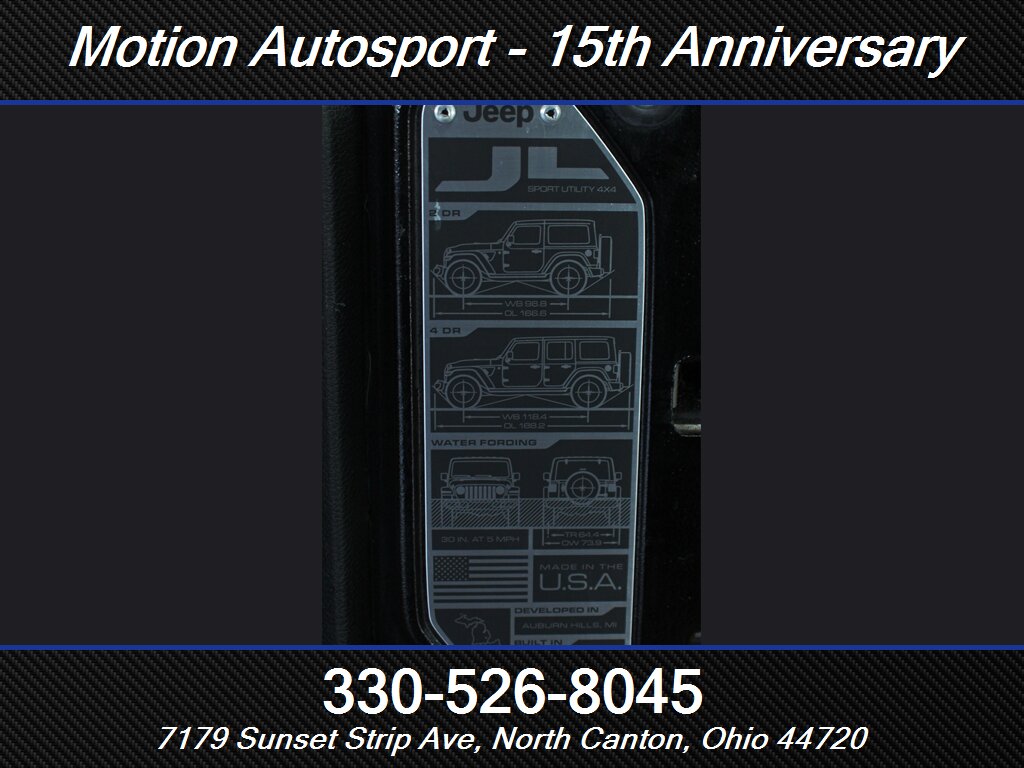 2018 Jeep Wrangler Unlimited Sahara  Hard Top 4X4 - Photo 13 - North Canton, OH 44720