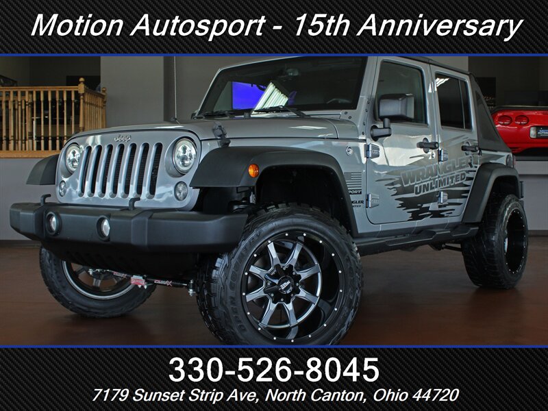 2017 Jeep Wrangler Unlimited Sport  Custom Lift Slant Back 4X4