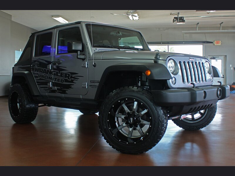 2017 Jeep Wrangler Unlimited Sport  Custom Lift Slant Back 4X4