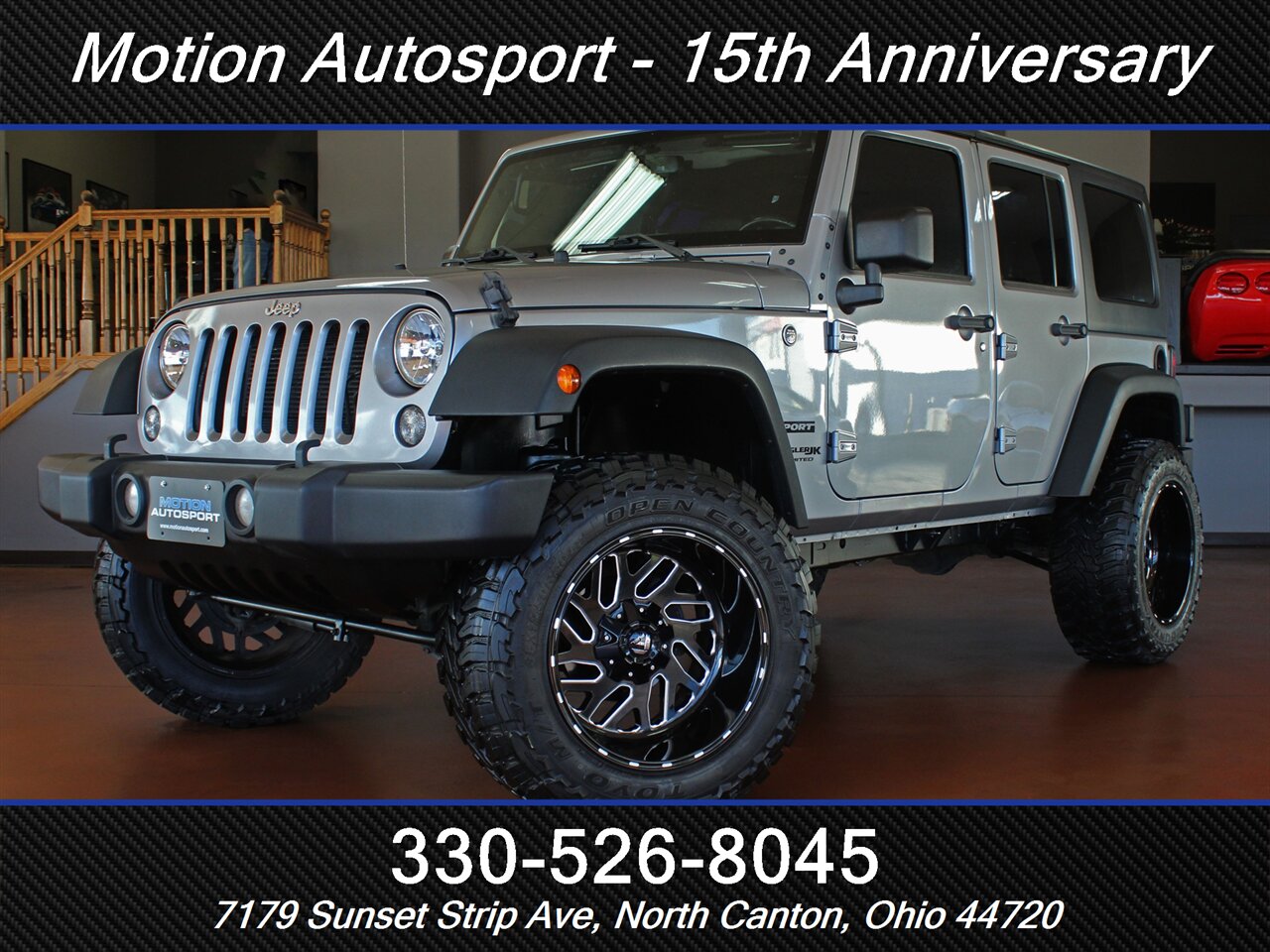 2018 Jeep Wrangler JK Unlimited Sport S  Custom Lift 4X4 - Photo 1 - North Canton, OH 44720