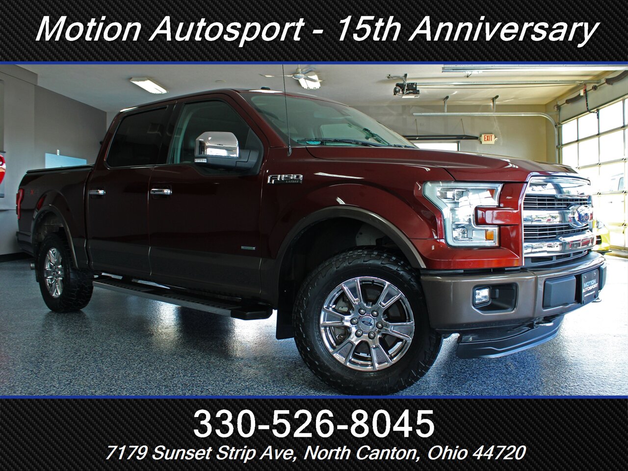 2016 Ford F-150 Lariat  Panoramic Roof 4X4 - Photo 2 - North Canton, OH 44720