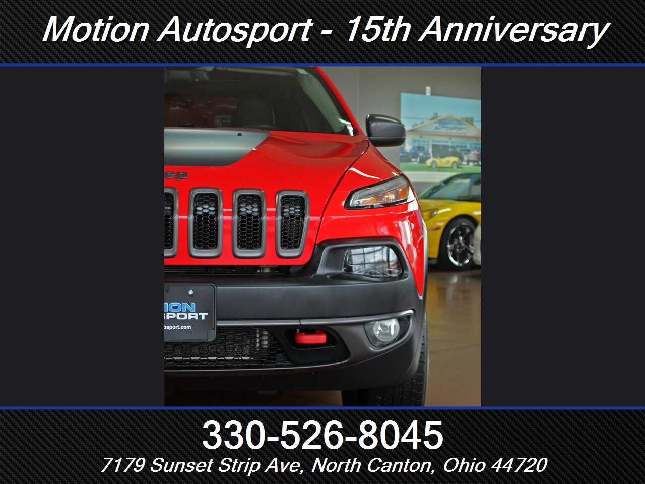 2017 Jeep Cherokee Trailhawk Moon Roof Navigation 4X4 - Photo 6 - North Canton, OH 44720