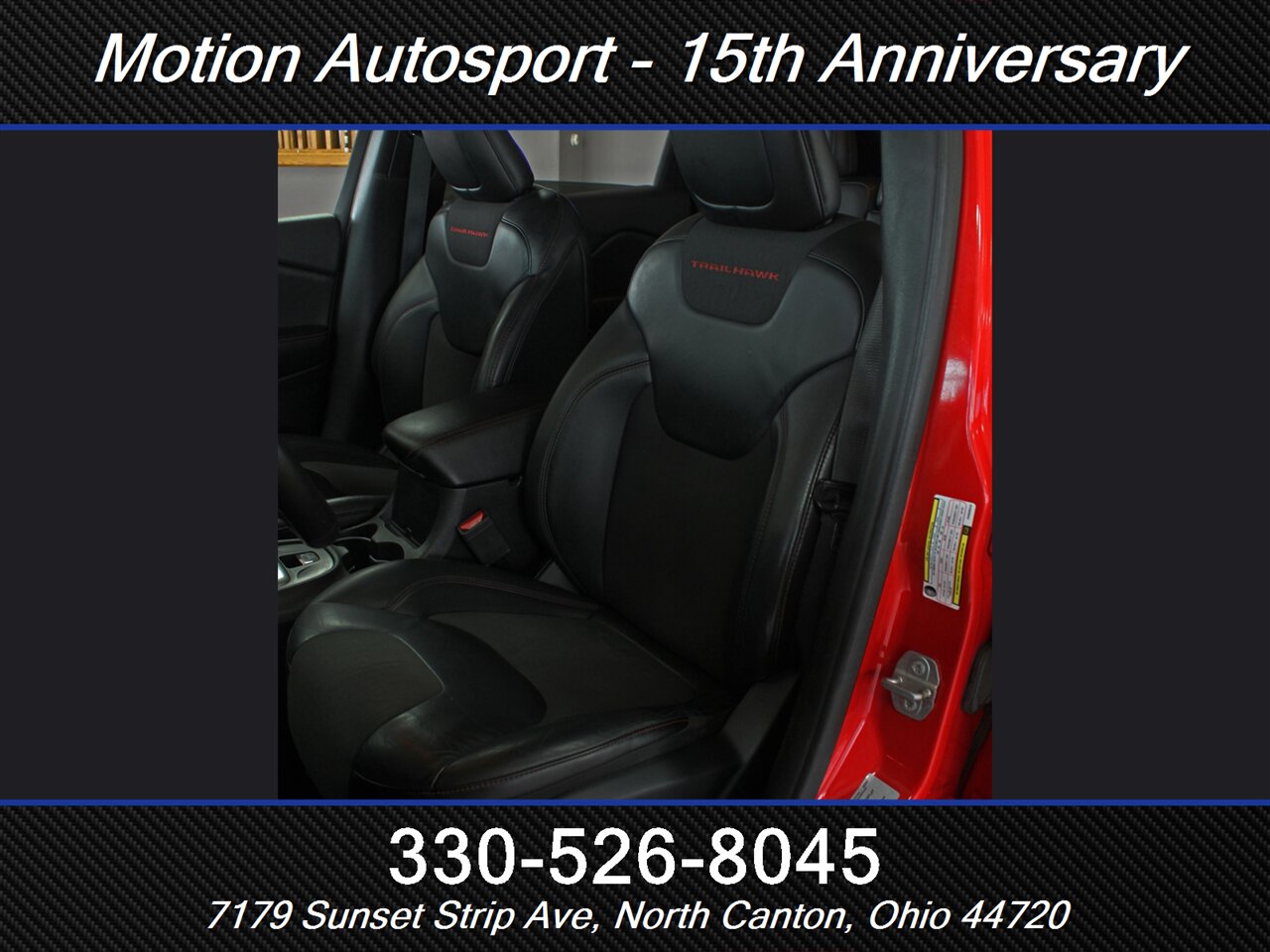 2017 Jeep Cherokee Trailhawk Moon Roof Navigation 4X4 - Photo 30 - North Canton, OH 44720