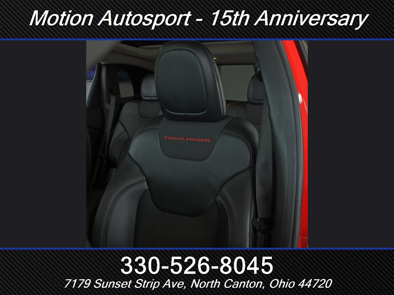 2017 Jeep Cherokee Trailhawk Moon Roof Navigation 4X4 - Photo 31 - North Canton, OH 44720