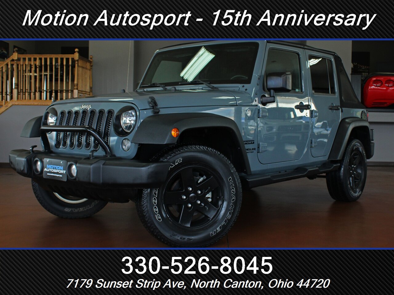 2015 Jeep Wrangler Unlimited Sport  Slant Back 4X4 - Photo 1 - North Canton, OH 44720