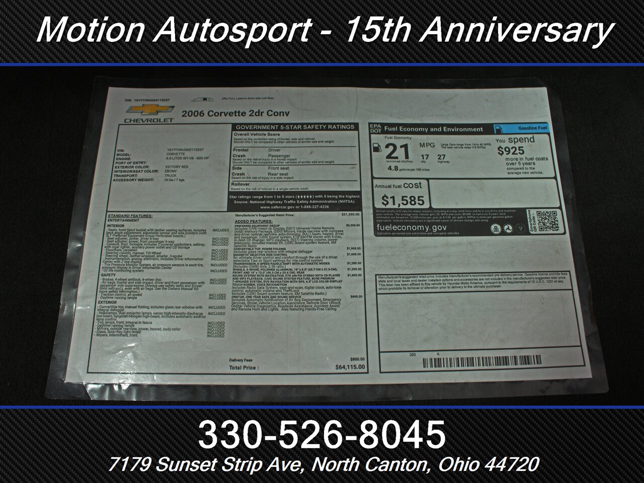 2006 Chevrolet Corvette 3LT - Photo 55 - North Canton, OH 44720