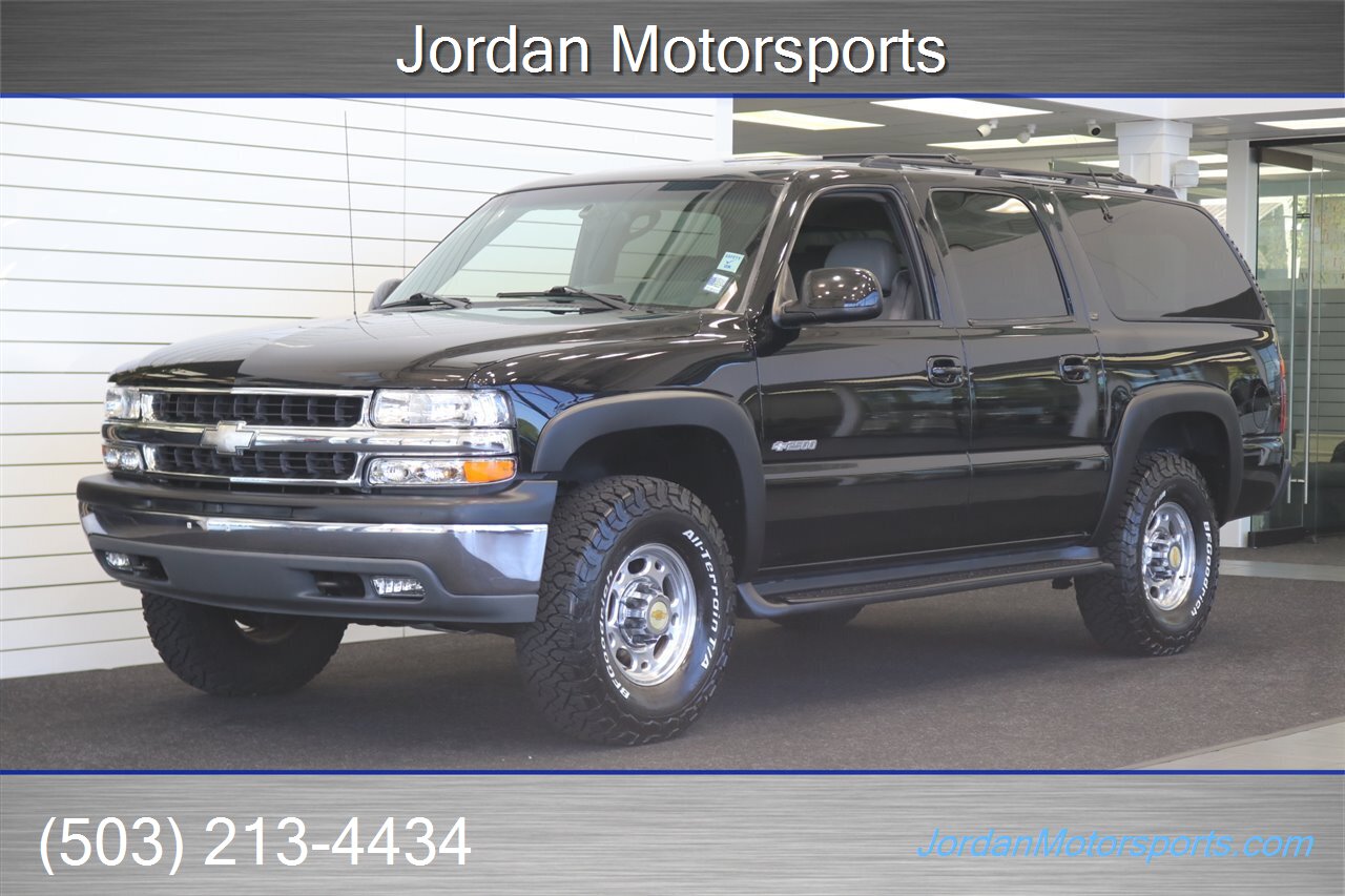 2000 Chevrolet Suburban 2500 LT 1-CALIFORNIA OWNER* 2500 3/4 TON W/ 6.0L VORTEC* LT LOADED W/SUNROOF & REAR CAPTAINS* NEW 33 " BFG KO3 10-PLYs* NEW 2.5 " LEVELING KIT W/BILSTEIN STEERING STABILIZER* 0-RUST* FRESH SERVICE - Photo 1 - Portland, OR 97230