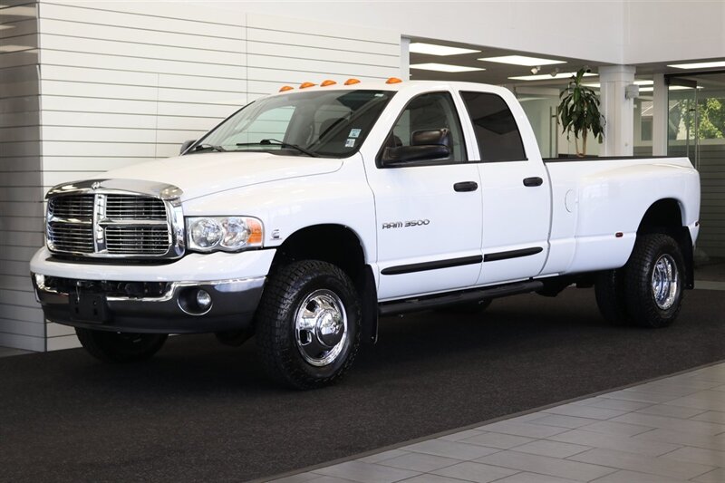 2005 Dodge Ram 3500 SLT 4X4 QUAD CAB DRW LWB  1 OWNER CALIFORNIA TRUCK PACKBRAKE EXHAUST BRAKE 6SP MANUAL ONLY 90K MILES 5.9L CUMMINS DUALLY 4X4
