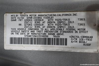 2002 Toyota Tacoma V6  100% RUST FREE* NEW TIMING BELT SERVICE* NEW 2.75 " BILSTEIN TOYTEC LEVEL LIFT W/DIFF DROPS* NEW 33 " FALKEN A/T 4 & 17 "TRD PRO WHEELS* REAR LOCKERS* LIKE NEW BED* ALL ORIGINAL BOOKS & KEYS - Photo 95 - Portland, OR 97230