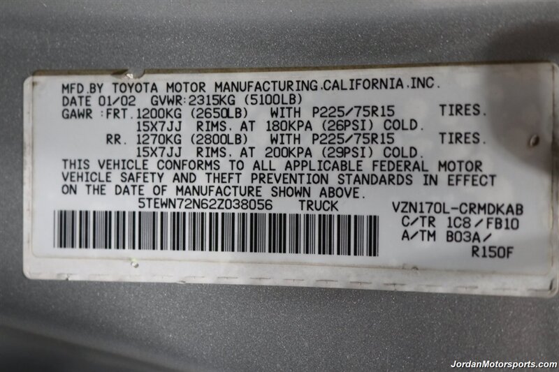 2002 Toyota Tacoma V6  100% RUST FREE* NEW TIMING BELT SERVICE* NEW 2.75 " BILSTEIN TOYTEC LEVEL LIFT W/DIFF DROPS* NEW 33 " FALKEN A/T 4 & 17 "TRD PRO WHEELS* REAR LOCKERS* LIKE NEW BED* ALL ORIGINAL BOOKS & KEYS - Photo 95 - Portland, OR 97230