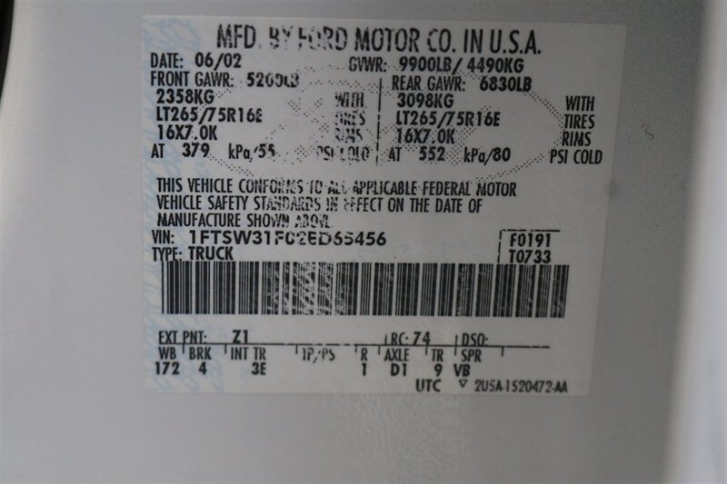 2002 Ford F-350 XLT  1-OWNER* 100% RUST FREE* 55K MLS ONLY* DEALER SERVICED SINCE NEW* NEW 35 " BFG KO3s W/ 3 " LEVEL LIFT & NEW BILSTEIN 5100s & DUAL BILSTEIN STEERING STABILIZERS*LINEX BED LINER*ALL BOOKS/MANUALS/KEYS - Photo 94 - Portland, OR 97230