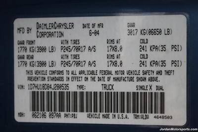 2004 Dodge Ram 1500 Laramie  SPORT PKG* 1-OWNER* 100% RUST FREE* ALL NEW DIFFERENTIALS-TRANSFER CASE-TRANSMISSION FLUIDS* NEW BRAKES & ROTORS & 34 " BFG KO3 TIRES* ALL ORIGINAL BOOKS-MANUALS-SERVICE RECDS-WINDOW STICKER-KEYS - Photo 94 - Portland, OR 97230