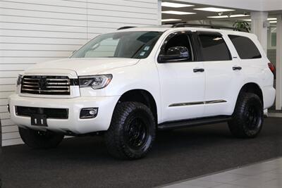 2021 Toyota Sequoia Nightshade 100% RUST FREE* NIGHTSHADE* CONVENIENCE PKG* JBL AUDIO* NAV* 2 "BILSTEIN LEVEL KIT* 33 " NITTOs W/ 18 "KMCs* ALL BOOKS- 2 KEYS- WINDOW STICKER* FRESH SERVICE - Photo 1 - Portland, OR 97230