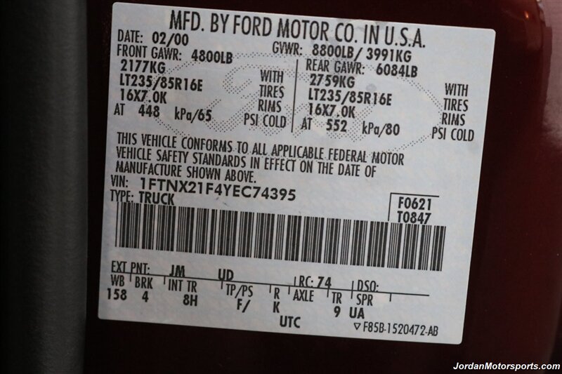 2000 Ford F-250 Lariat LARIAT 6-PASSENGER 4X4* NEVER HAD A 5TH WHEEL OR GOOSENECK* NEW 2.5 " LEVELING KIT W/BILSTEIN 5100 SHCOKS* NEW 33 " FALKEN AT4 10-PLY TIRES* FULL FRESH SERVICE* PAINT MATCHED CANOPY - Photo 92 - Portland, OR 97230