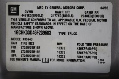 2006 Chevrolet Silverado 3500 LT3 4dr Crew Cab  1-OWNER 100% RUST FREE* FULL BANKS POWER PKG / EXHAUST / INTAKE / COOLER* 2.5 "LEVEL KIT W/ NEW BILATEIN 5100 SHOCKS* REAR AIR BAGS* 5TH WHEEL * 33 "BFG KO3 10-PLYS-NEW 16 "PRO COMPS* ALL RECORDS - Photo 94 - Portland, OR 97230