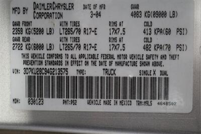 2004 Dodge Ram 2500 SLT 4dr Quad Cab SLT  1-OWNER* 6-SPEED MANUAL* 5.9L HIGH OUTPUT* NEW 3 "BILSTEIN LEVEL KIT* BILSTEIN 5100 SHOCKS* NEW 35 " NITTO G3 10-PLYs* REAR AIR BAGS* SPRAY IN BED LINER* AFE COLD AIR INTAKE - Photo 94 - Portland, OR 97230