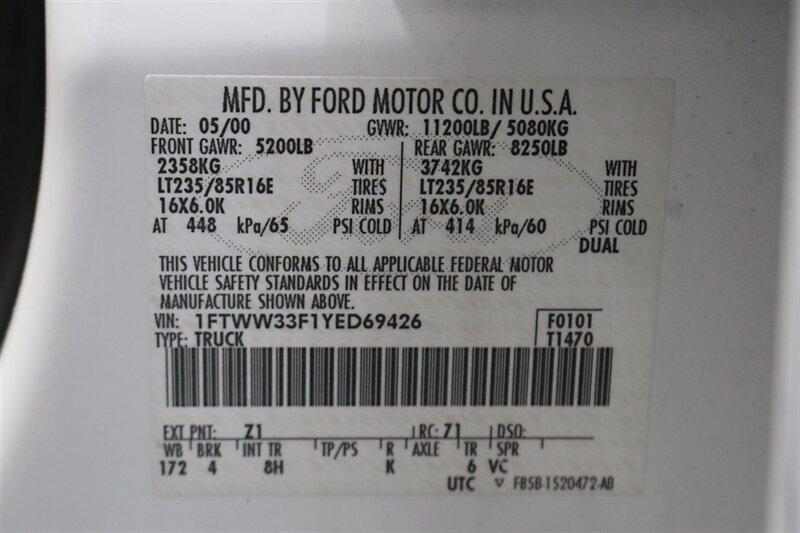 2000 Ford F-350 Lariat  1-ARIZONA OWNER* 6-SPEED MANUAL 7.3L* 100% RUST FREE* PACBRAKE EXUAST BRAKE* NEW 33 " FALKEN A/T 4W 10-PLY TIRES* ALCOA WHEELS* LINEX BED LINER* FULLY SERVICED* NEW FLUIDS* ALL BOOKS & MANUALS - Photo 45 - Portland, OR 97230