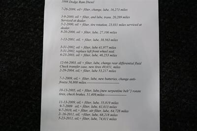 1998 Dodge Ram 2500 Laramie SLT 1-OWNER* SHORT BED* ALL SERVICE RECORDS SINCE NEW W/ ORIGINAL WINDOW STICKER* NEW 33 " BFG KO3 10-PLYS* NEVER HAD 5TH WHEEL OR GOOSE NECK* COOLANT & AC SERVICE* NEW STEERING BOX - Photo 86 - Portland, OR 97230