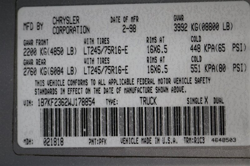 1998 Dodge Ram 2500 Laramie SLT 1-OWNER* SHORT BED* ALL SERVICE RECORDS SINCE NEW W/ ORIGINAL WINDOW STICKER* NEW 33 " BFG KO3 10-PLYS* NEVER HAD 5TH WHEEL OR GOOSE NECK* COOLANT & AC SERVICE* NEW STEERING BOX - Photo 89 - Portland, OR 97230